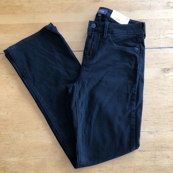 NYDJ Barbara Bootcut Black Jeans Size 4P - Picture 5 of 11